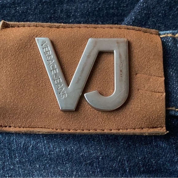 Versace Vintage Y2K Dark Wash Skinny Jeans - Picture 6 of 9